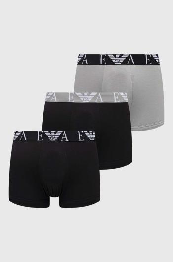 Boxerky Emporio Armani Underwear 3-pak pánske, šedá farba, 111357 4R715