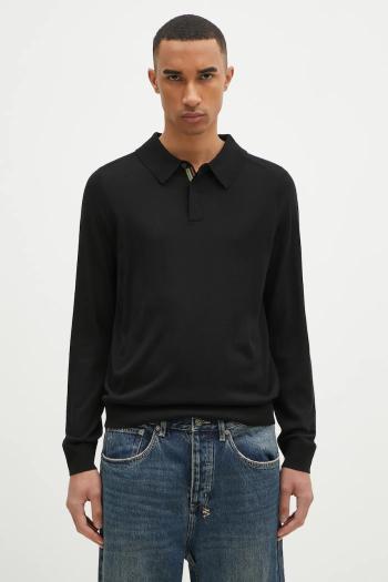 Vlnený sveter Paul Smith pánsky, čierna farba, tenký, M1R-241Z-P02093