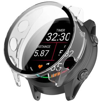 PC FULL COVER Plastový kryt so sklom pre Garmin Forerunner 570 42mm priehľadný