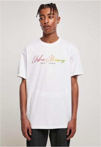 Urban Classics Script Logo Tee white - M