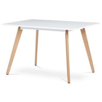 Jedálenský stôl Autronic 120x74 cm biely MDF mat DT-313 WT