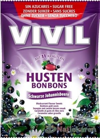 Vivil Čierne ríbezle + 11 bylín bez cukru 60 g