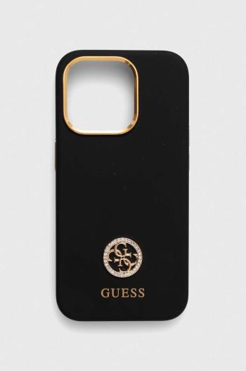 Puzdro na mobil Guess iPhone 15 Pro 6.1 čierna farba