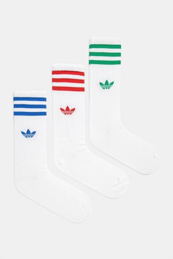 Ponožky adidas Originals 3-pak biela farba, JJ1984