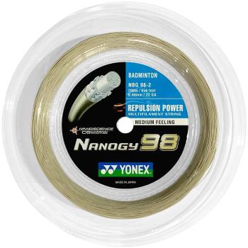 Tollasütő húr Yonex Nanogy 98, 0,66 mm, 200 m, aranyszín