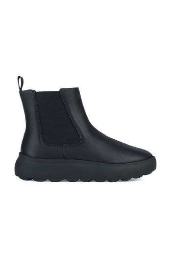 Kožené čižmy Geox D SPHERICA EC4.1 A čierna farba, D36TCA 00085 C9999