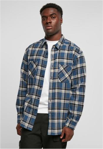 Urban Classics Lake Check Shirt darkblue/whitesand - S