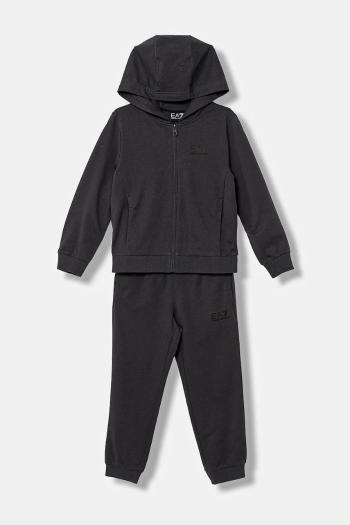 Detská tepláková súprava EA7 Emporio Armani zelená farba, 7B000031 AF10380