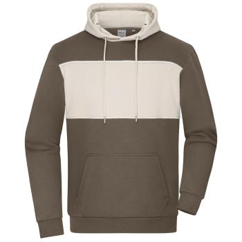 James & Nicholson (Daiber) Mikina s kontrastným pásikom 8051 - Muddy brown / pieskovcová | 2XS