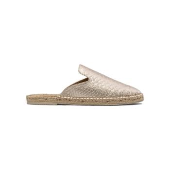 Paez  Mule W - Vegan Leather Snake Gold  Espadrilky Zlatá