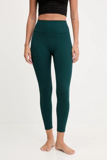 Legíny na jogu adidas Performance All me zelená farba, jednofarebné, JW7590