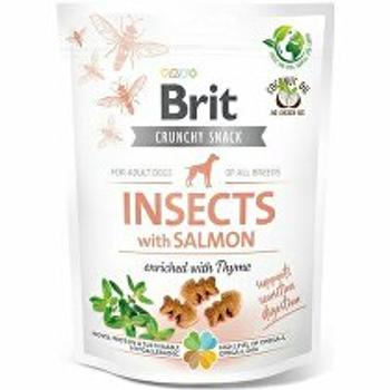 Brit Care Dog Crunchy Crack. Insec. Salmon Thyme 200g + Množstevná zľava