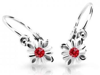 Cutie Jewellery Pôvabné detské náušnice z bieleho zlata C2261-10-X-2 červená