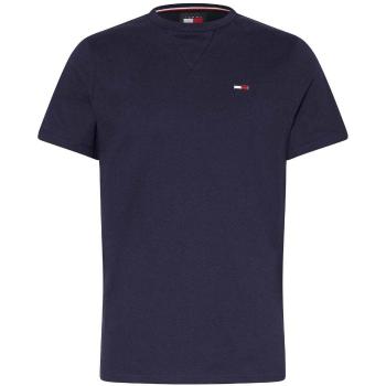 Tommy Jeans  Slim Rib T-Shirt Dark Night Navy  Tričká a polokošele Modrá