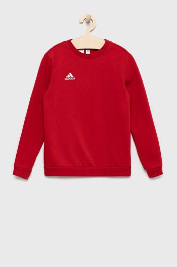 Detská mikina adidas Performance H57473 červená farba, jednofarebná