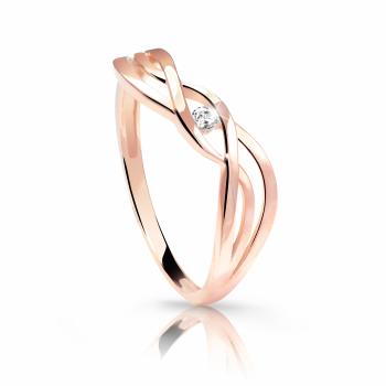 Cutie Jewellery Jemný prsteň z ružového zlata Z6712-1843-10-X-4 53 mm