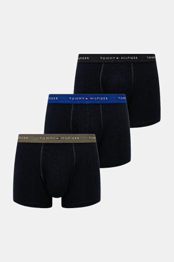 Boxerky Tommy Hilfiger 3-pak pánske, čierna farba, UM0UM02765