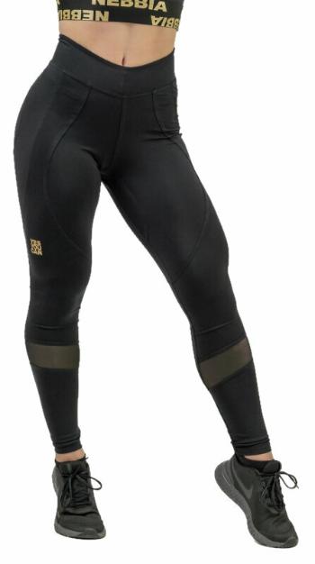 Nebbia High Waist Push-Up Leggings INTENSE Heart-Shaped Black/Gold M Fitness nohavice