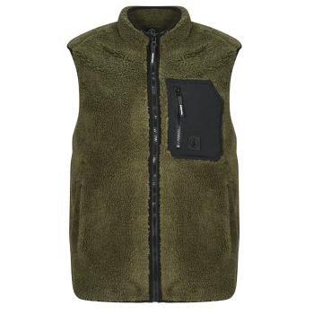 Volcom  MUZZER FUZZAR VEST  Flísové mikiny Kaki