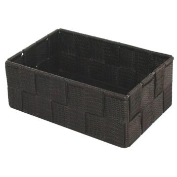 Compactor Úložný organizér do zásuvky Compactor TEX - košík M, 18 x 12 x 7 cm, čokoládový, M