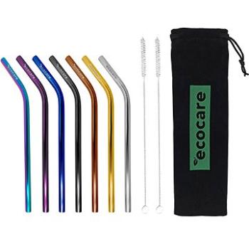 ECOCARE Kovové Slamky Set Mix Bent 8 mm 7 ks (0750122022007)