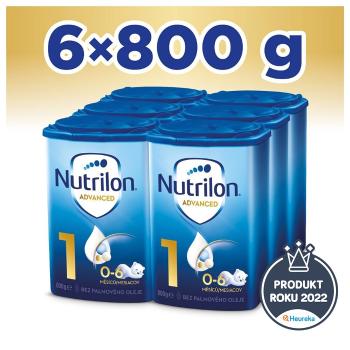 6x NUTRILON 1 Počiatočné dojčenské mlieko 800 g, 0+