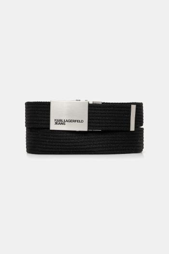 Opasok Karl Lagerfeld Jeans čierna farba, A3M33128