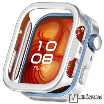 Huawei Watch Fit 4 Pro, Okosóra műanyag védőtok, Bumper, Keret, Ezüst