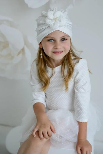 Detská čiapka Jamiks BARBIE béžová farba biela, JWH016