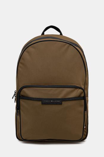 Ruksak Tommy Hilfiger pánsky, zelená farba, veľký, jednofarebný, AM0AM13464