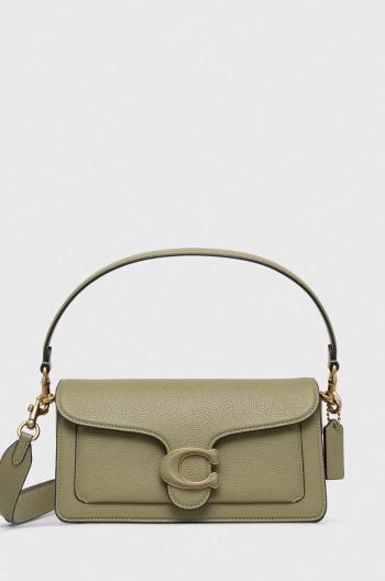 Kožená kabelka Coach Tabby Shoulder Bag 26 zelená farba