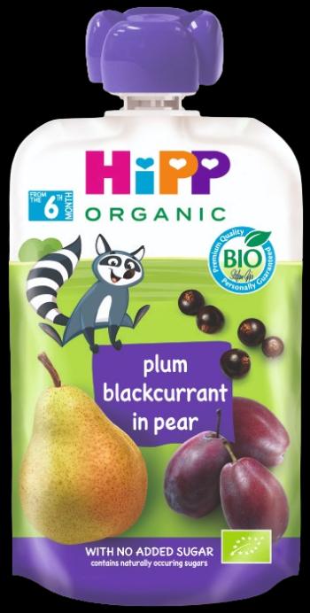 HIPP BIO 100% ovocie Hruška-Čierne ríbezle-Slivka 100 g