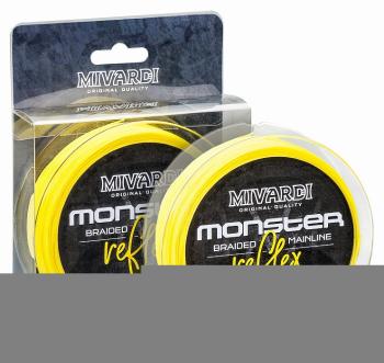 Mivardi splietaná šnúra monster reflex braid 200 m žltá-priemer 0,70 mm