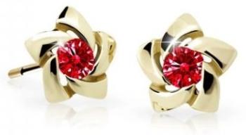 Cutie Jewellery Zlaté detské náušnice C2201-30-X-1 červená