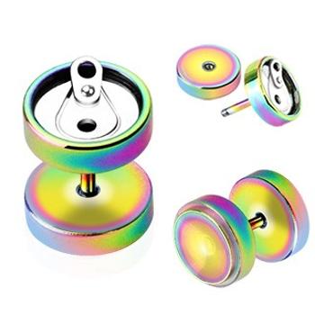 Fake plug z anodizovaného titánu - plechovka