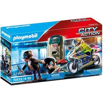 Playmobil 70572 Policajná motorka: Prenasledovanie lupiča (4008789705723)