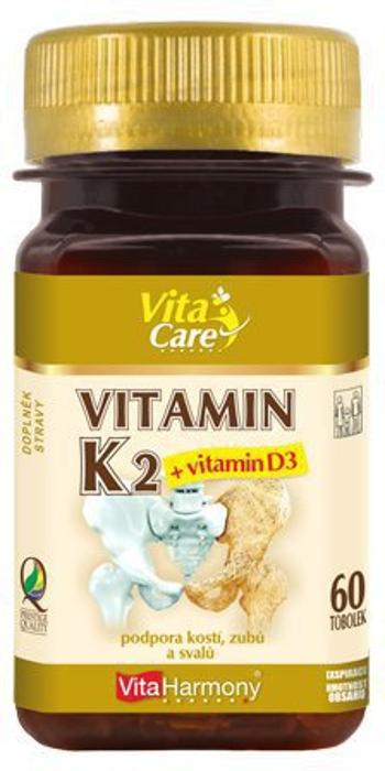 VITAHARMONY Vitamin K2 + D3 60 kapsúl