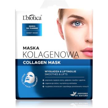 L’biotica Masks Collagen Platinium plátenná maska s kolagénom 23 ml