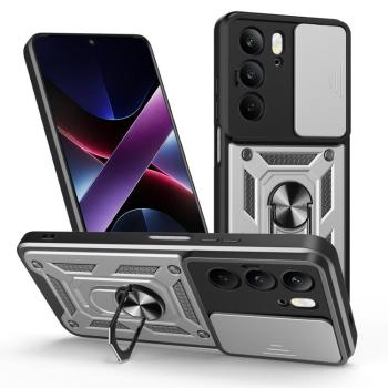 RING CAMERA Kryt s držiakom pre Realme C75 strieborný