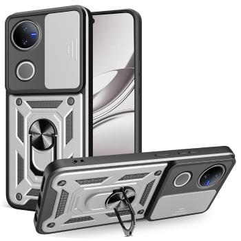 RING CAMERA Kryt s držiakom pre Vivo V50 5G strieborný