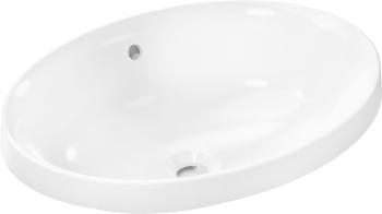 Zápustné umývadlo Hansgrohe Xuniva D 55x40 cm bez otvoru pre batériu, s prepadom 60156450