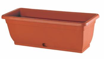 Plastový kvetináč s podmiskou HEIDRUN 10x40x36cm