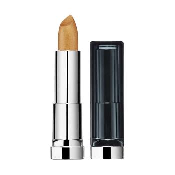 Maybelline New York  Color Sensational Metallic Lipstick - 10 Pure Gold  Líčenie obočia Zlatá