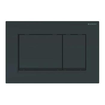 GEBERIT - Sigma30 Ovládacie tlačidlo na 2 množstvá splachovania, čierna lesklá/čierna matná 115.883.DW.1