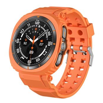 GLACIER Ochranné puzdro s remienkom pre Samsung Galaxy Watch Ultra 47mm oranžové