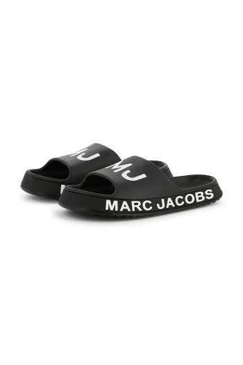 Detské šľapky Marc Jacobs čierna farba, W60407