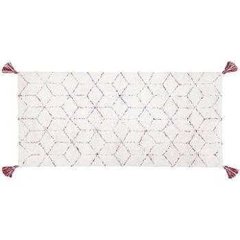 Koberec Shaggy 80 × 150 cm biely SAKARYA, 165117 (beliani_165117)