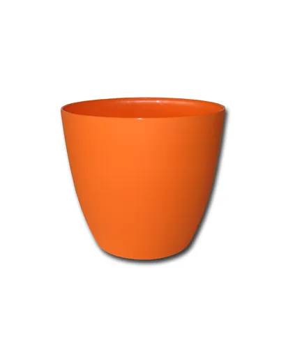 PLASTKON - Kvetináč dekoračný ELLA 13cm, oranžový