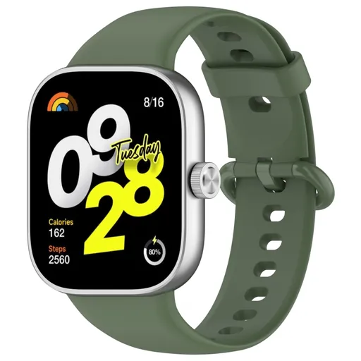 SILICONE Vymeniteľný remienok pre Xiaomi Redmi Watch 5 tmavozelený