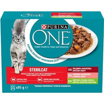 Purina One sterilcat multipack lahodný výber v šťave 12×  85 g (7613287903877)